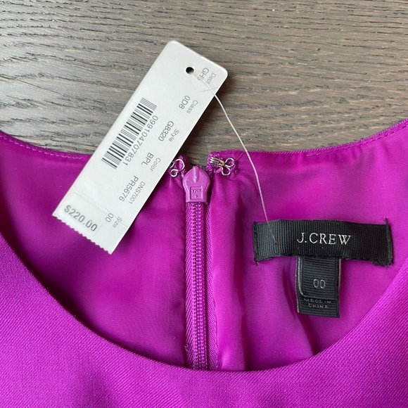 J. Crew Purple Sleeveless Wool Dress - NWT - Picture 4 of 5